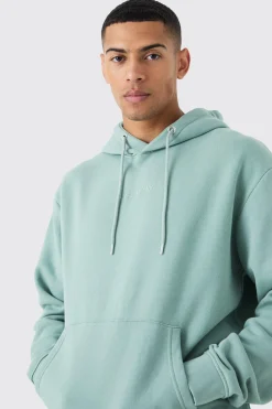 Oversized Official Washed Hoodie | BoohooMAN UK