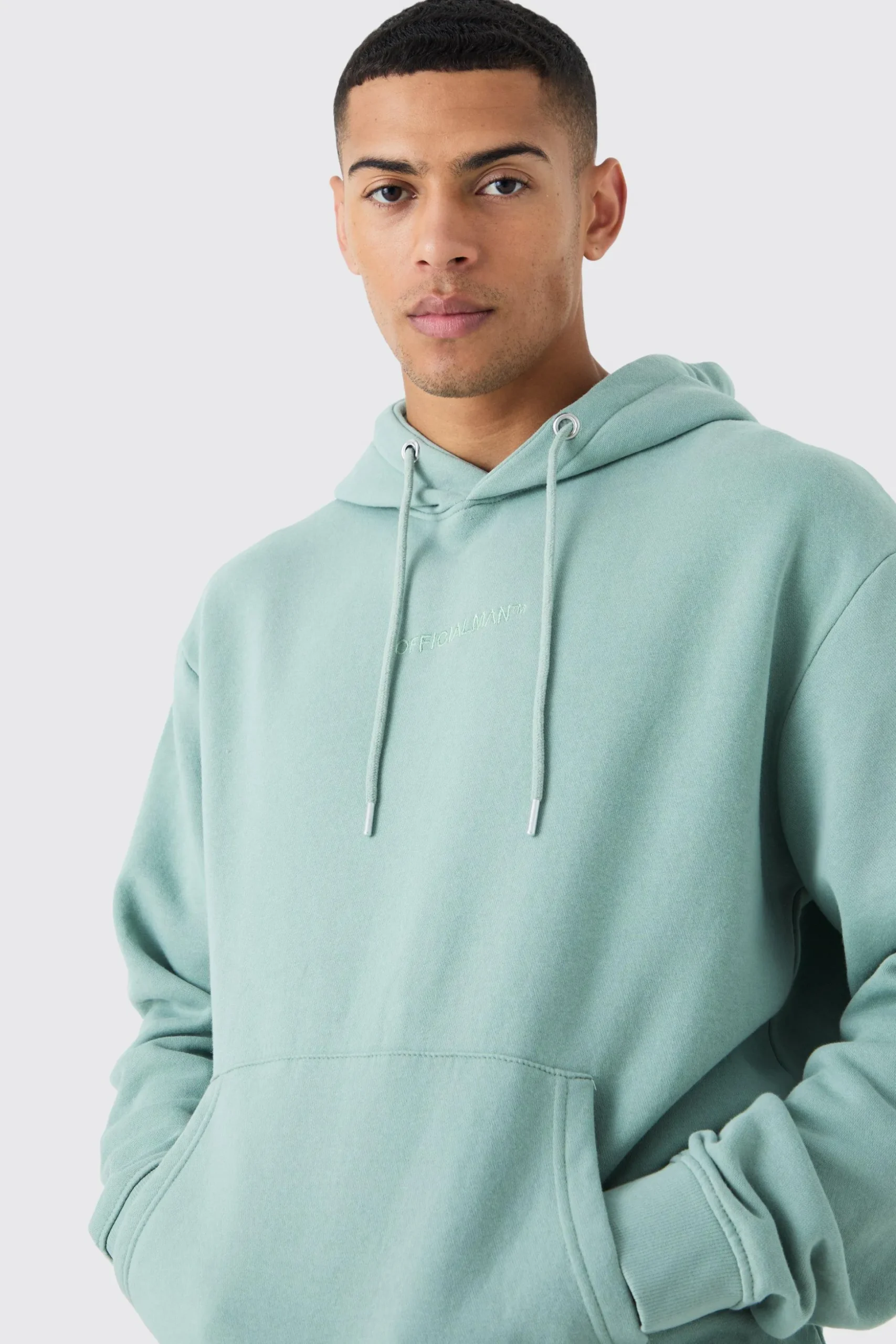 Oversized Official Washed Hoodie | BoohooMAN UK