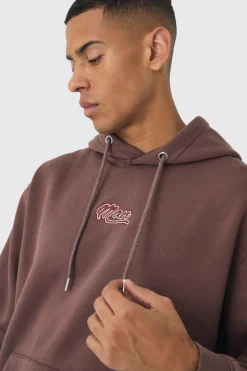 Oversized Official Washed Hoodie | BoohooMAN UK