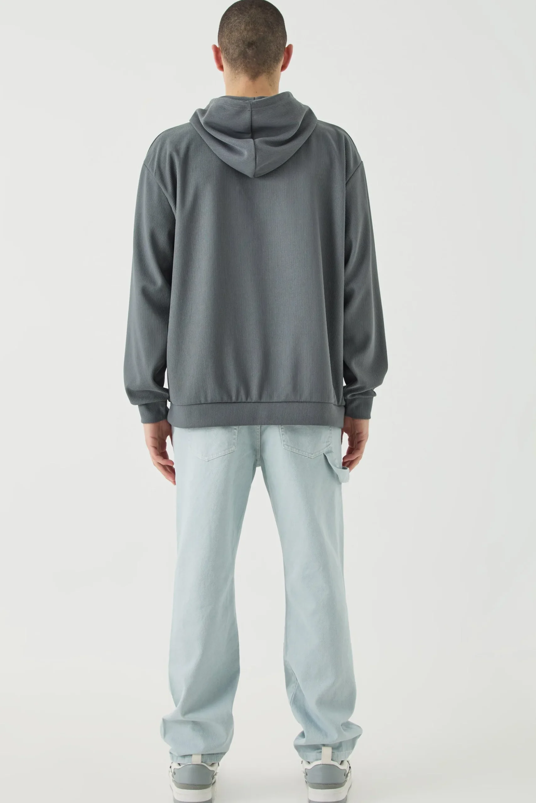 Oversized Ottoman Hoodie | BoohooMAN UK