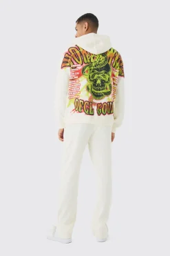 Oversized Over The Seams Official Tour Back Graphic Tracksuit | BoohooMAN UK