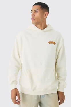 Oversized Over The Seams Ofcl Tour Back Graphic Hoodie | BoohooMAN UK