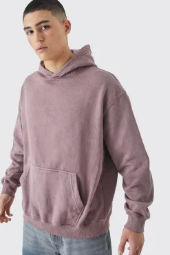 Oversized Overdye Los Angeles Hoodie | BoohooMAN UK