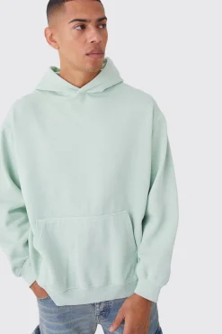 Oversized Overdye Wave Graphic Hoodie | BoohooMAN UK