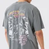 Oversized Overdyed Skull Graphic T-shirt | BoohooMAN UK