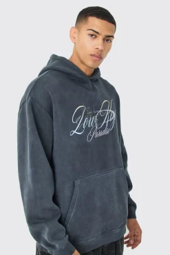 Oversized Paradise Hoodie | BoohooMAN UK
