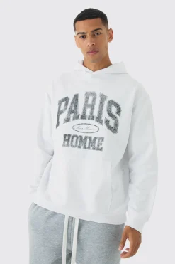 Oversized Paris Hoodie | BoohooMAN UK