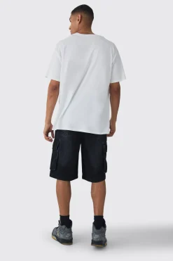 Oversized Peace Embroidered T-shirt | BoohooMAN UK