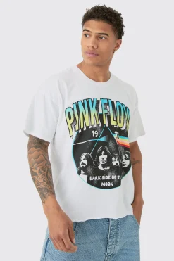 Oversized Pink Floyd Boxy Tour License T-shirt | BoohooMAN UK