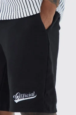 Oversized Pinstripe Baseball Shirt & Short Set | BoohooMAN UK