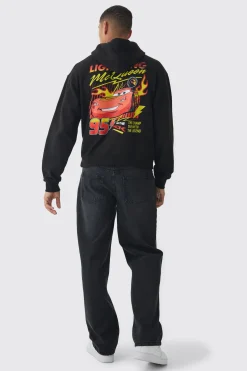 Oversized Pixar Cars License Print Hoodie | BoohooMAN UK