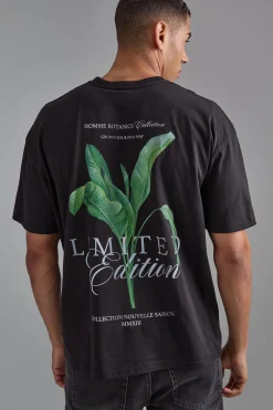 Oversized Plant Graphic T-shirt | BoohooMAN UK