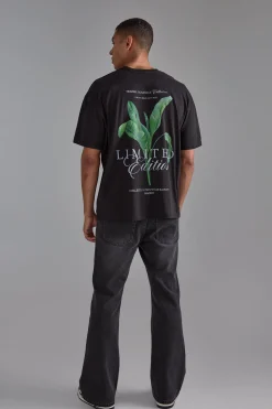 Oversized Plant Graphic T-shirt | BoohooMAN UK
