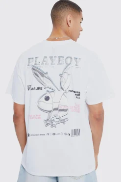 Oversized Playboy License T-shirt | BoohooMAN UK
