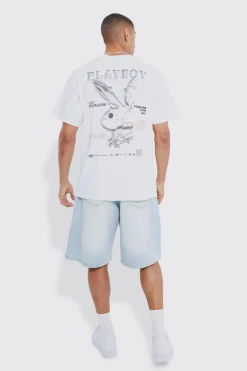Oversized Playboy License T-shirt | BoohooMAN UK