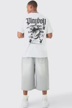 Oversized Playboy License T-shirt | BoohooMAN UK
