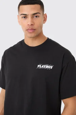 Oversized Playboy License T-shirt | BoohooMAN UK
