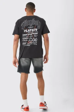 Oversized Playboy License T-shirt | BoohooMAN UK
