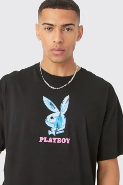 Oversized Playboy License T-shirt | BoohooMAN UK