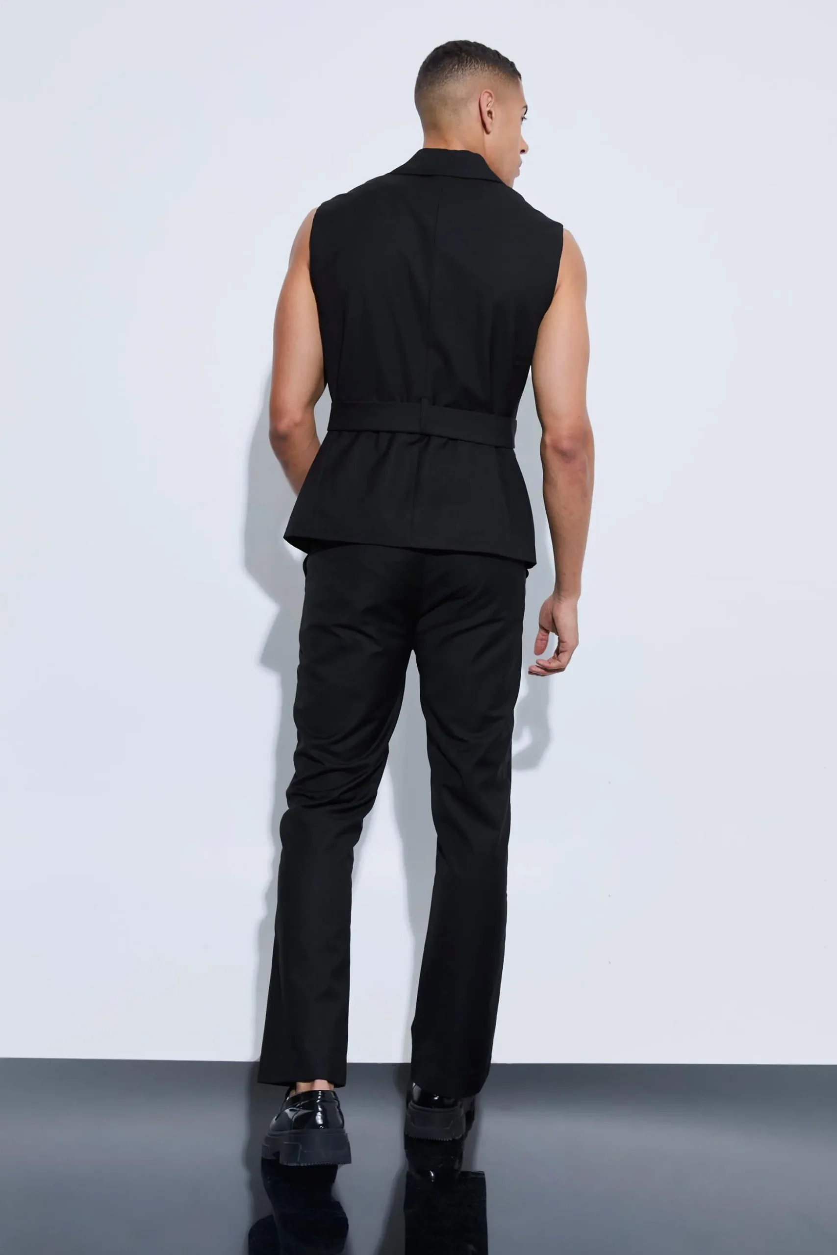 Oversized Pocket Flared Tailored Trousers | BoohooMAN UK