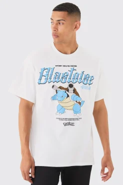 Oversized Pokemon Blastoise License T-shirt | BoohooMAN UK