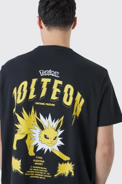 Oversized Pokemon Jolteon License T-shirt | BoohooMAN UK