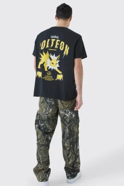 Oversized Pokemon Jolteon License T-shirt | BoohooMAN UK