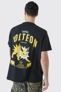 Oversized Pokemon Jolteon License T-shirt | BoohooMAN UK