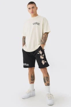 Oversized Pokemon Pikachu T-shirt And Short License Set | BoohooMAN UK