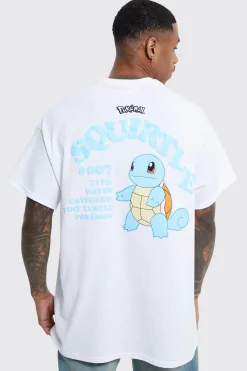Oversized Pokemon Squirtle License T-shirt | BoohooMAN UK