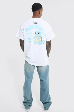 Oversized Pokemon Squirtle License T-shirt | BoohooMAN UK