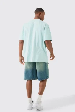 Oversized Polaroid Wash License T-shirt | BoohooMAN UK