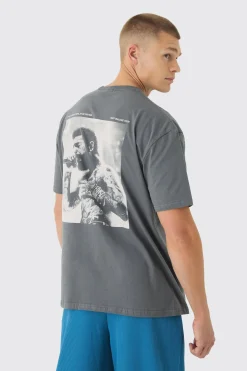 Oversized Post Malone License Print T-Shirt | BoohooMAN UK