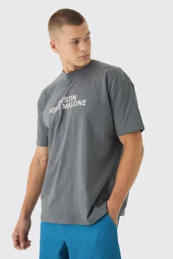 Oversized Post Malone License Print T-Shirt | BoohooMAN UK
