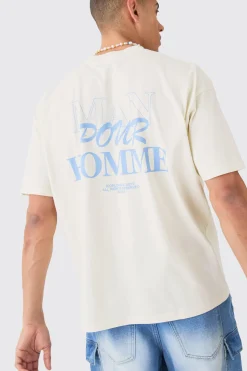 Oversized Pour Homme Graphic T-shirt | BoohooMAN UK