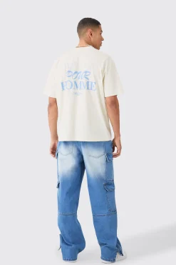 Oversized Pour Homme Graphic T-shirt | BoohooMAN UK