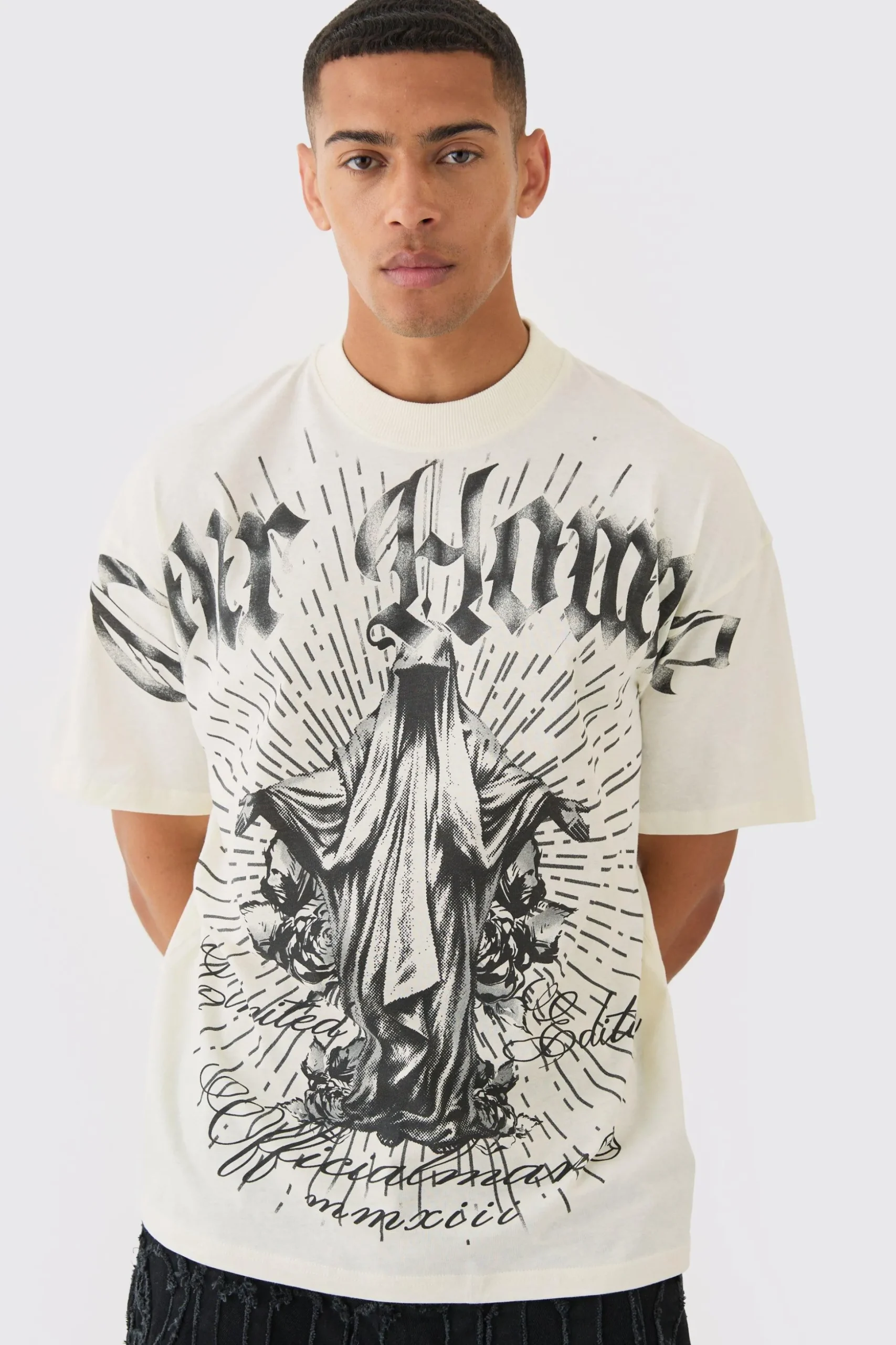 Oversized Pour Homme Graphic T-shirt | BoohooMAN UK