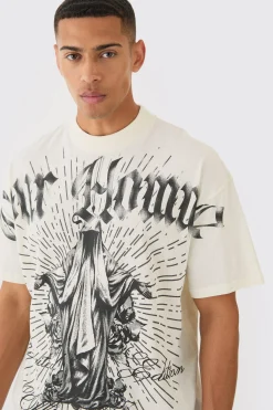 Oversized Pour Homme Graphic T-shirt | BoohooMAN UK