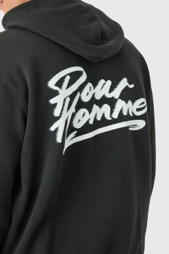 Oversized Pour Homme Hoodie | BoohooMAN UK