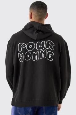Oversized Pour Homme Hoodie | BoohooMAN UK