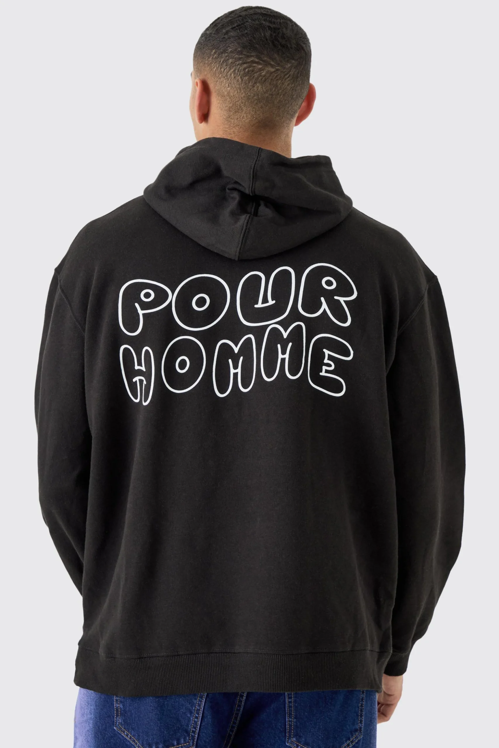 Oversized Pour Homme Hoodie | BoohooMAN UK