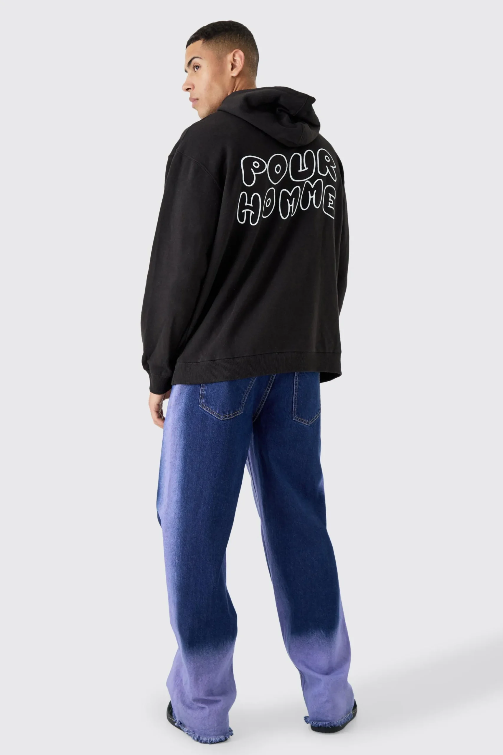 Oversized Pour Homme Hoodie | BoohooMAN UK