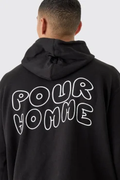 Oversized Pour Homme Hoodie | BoohooMAN UK