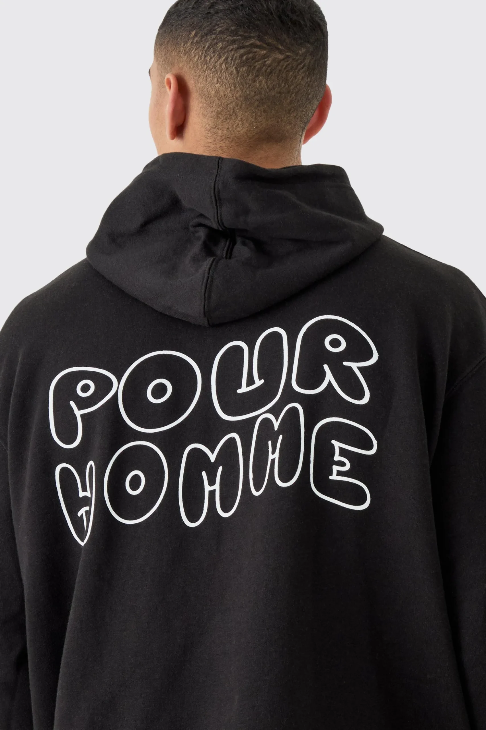 Oversized Pour Homme Hoodie | BoohooMAN UK