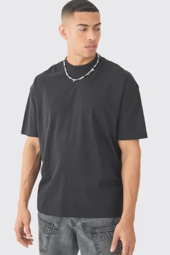 Oversized Pour Homme Puff Print T-shirt | BoohooMAN UK