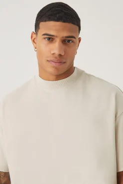 Oversized Premium Super Heavyweight T-shirt | BoohooMAN UK