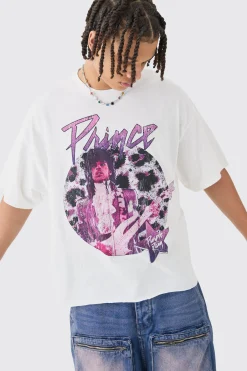 Oversized Prince Boxy License T-shirt | BoohooMAN UK