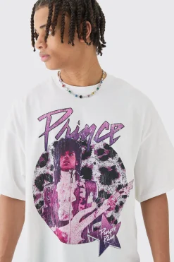 Oversized Prince Boxy License T-shirt | BoohooMAN UK