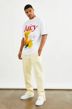 Oversized Print Tee And Split Hem Jogger Set | BoohooMAN UK