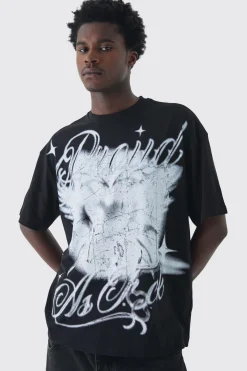 Oversized Proud AF Pride T-Shirt | BoohooMAN UK